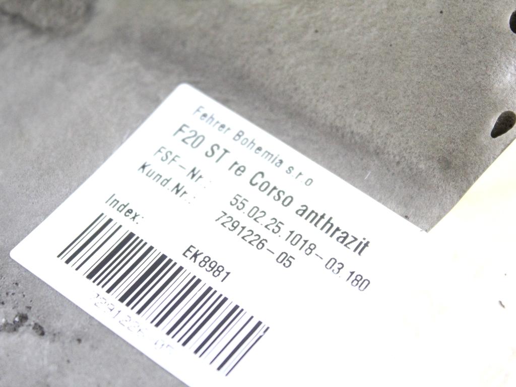 7291225 COPPIA FIANCHETTI SEDILI POSTERIORI BMW SERIE 1 116D F20 2.0 D 85KW 6M 5P (2012) RICAMBIO USATO