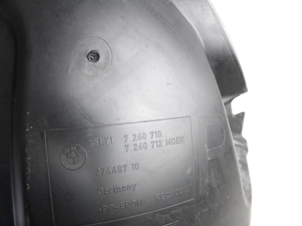 51717260710 PARASALE PARASPRUZZI ANTERIORE DESTRO PARTE ANTERIORE BMW SERIE 1 116D F20 2.0 D 85KW 6M 5P (2012) RICAMBIO USATO