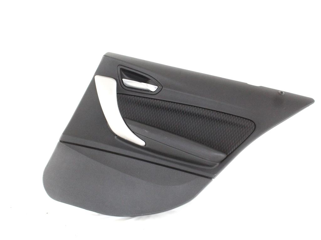 51427274748 PANNELLO INTERNO PORTA POSTERIORE DESTRA IN PELLE BMW SERIE 1 116D F20 2.0 D 85KW 6M 5P (2012) RICAMBIO USATO