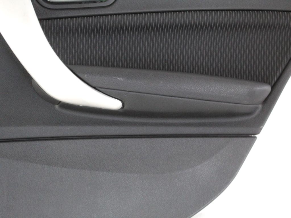 51427274748 PANNELLO INTERNO PORTA POSTERIORE DESTRA IN PELLE BMW SERIE 1 116D F20 2.0 D 85KW 6M 5P (2012) RICAMBIO USATO