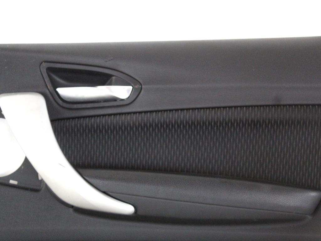 51417282814 PANNELLO INTERNO PORTA ANTERIORE DESTRA IN PELLE BMW SERIE 1 116D F20 2.0 D 85KW 6M 5P (2012) RICAMBIO USATO