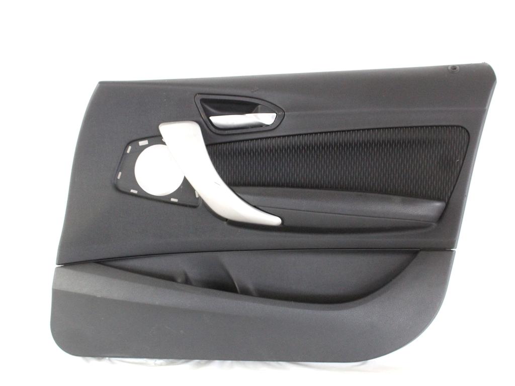 51417282814 PANNELLO INTERNO PORTA ANTERIORE DESTRA IN PELLE BMW SERIE 1 116D F20 2.0 D 85KW 6M 5P (2012) RICAMBIO USATO