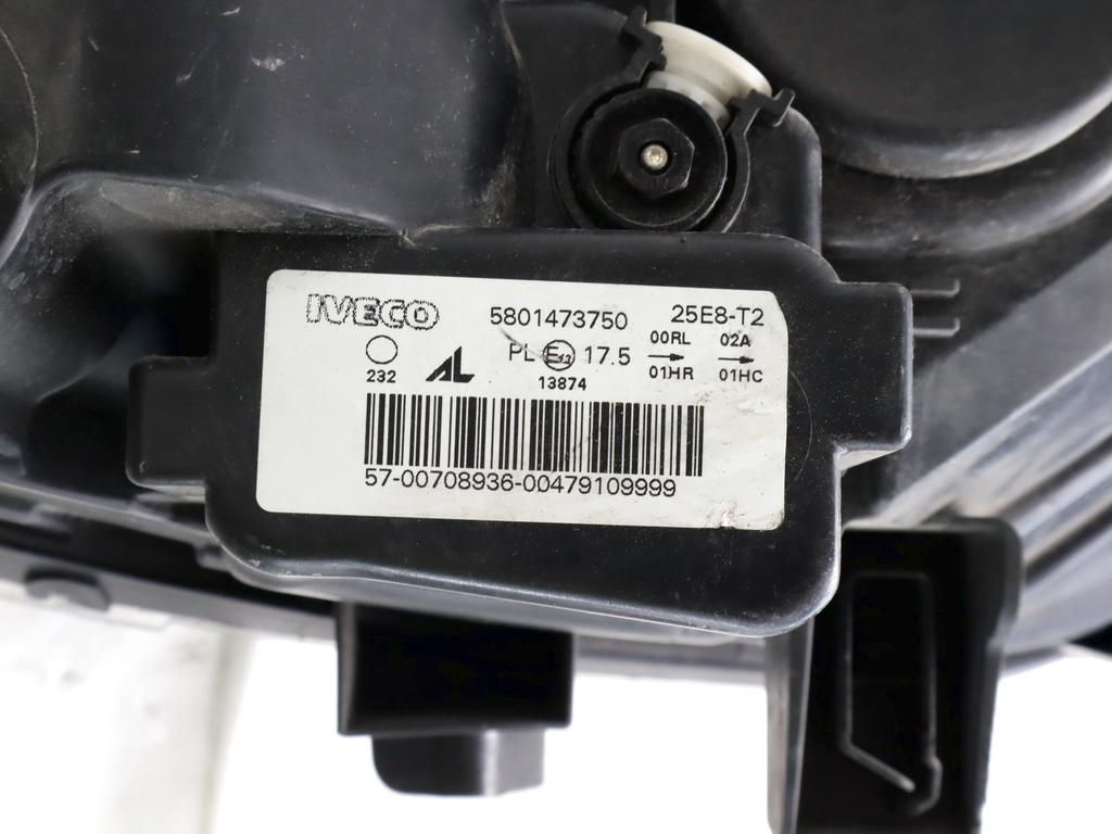 5801473750 FARO FANALE ANTERIORE SINISTRO IVECO DAILY 3.0 (2017) RICAMBIO USATO
