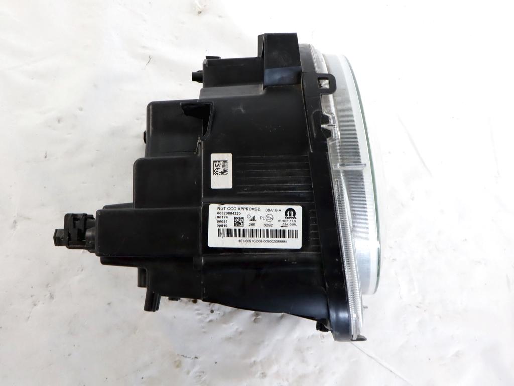 52088422 FARO FANALE ANTERIORE DESTRO LED JEEP RENEGADE 1.6 D 88KW 6M 5P (2019) RICAMBIO USATO SCOCCA DANNEGGIATA