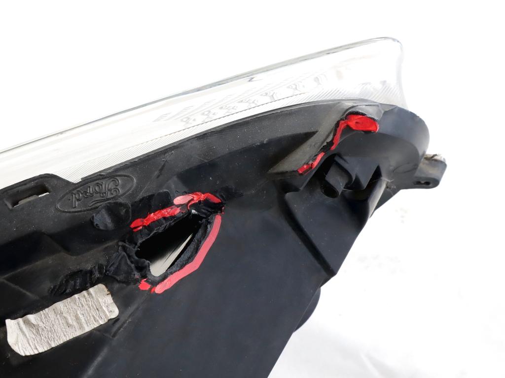 C1BB-13W030-AH FARO FANALE ANTERIORE SINISTRO FORD FIESTA 1.5 D 55KW 5M 5P (2014) RICAMBIO USATO SUPPORTI DANNEGGIATI