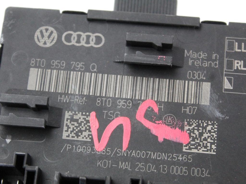 8T0959795H CENTRALINA PORTA POSTERIORE AUDI A5 SPORTBACK 2.0 D 130KW 4X4 5P AUT (2013) RICAMBIO USATO