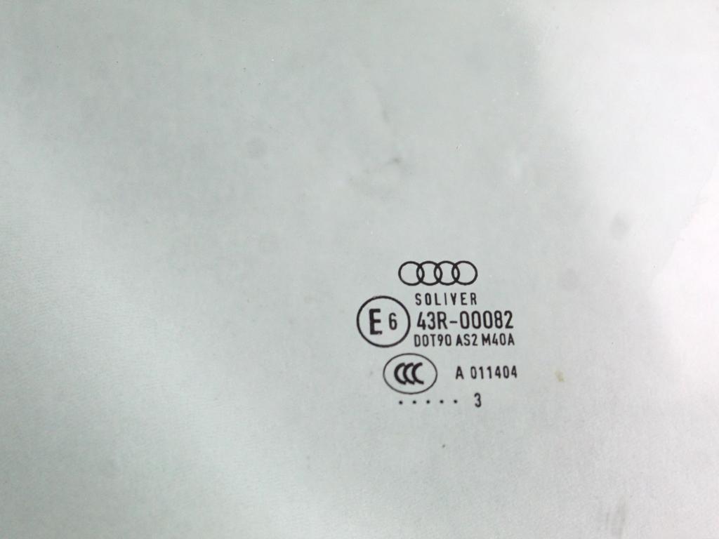 8T8845201B VETRO SCENDENTE PORTA ANTERIORE SINISTRA OSCURATO CON PELLICOLA AUDI A5 SPORTBACK 2.0 D 130KW 4X4 5P AUT (2013) RICAMBIO USATO