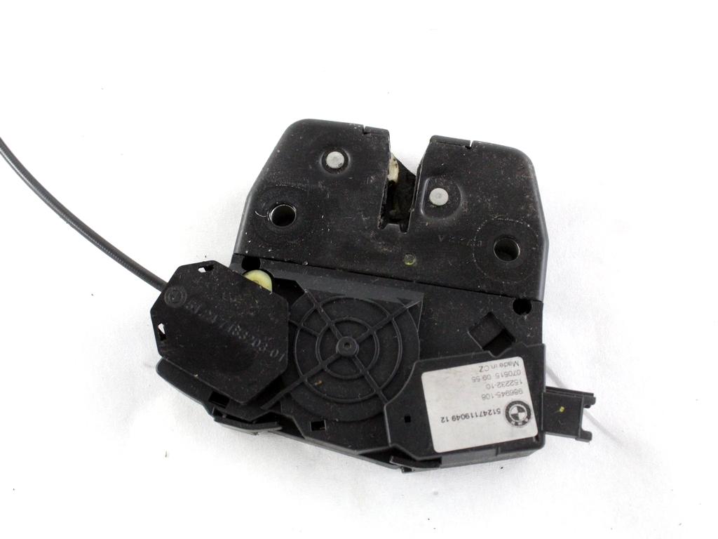 51247119049 CHIUSURA SERRATURA PORTELLONE COFANO POSTERIORE BAULE BMW X5 E70 3.0 D 4X4 173KW AUT 5P (2007) RICAMBIO USATO