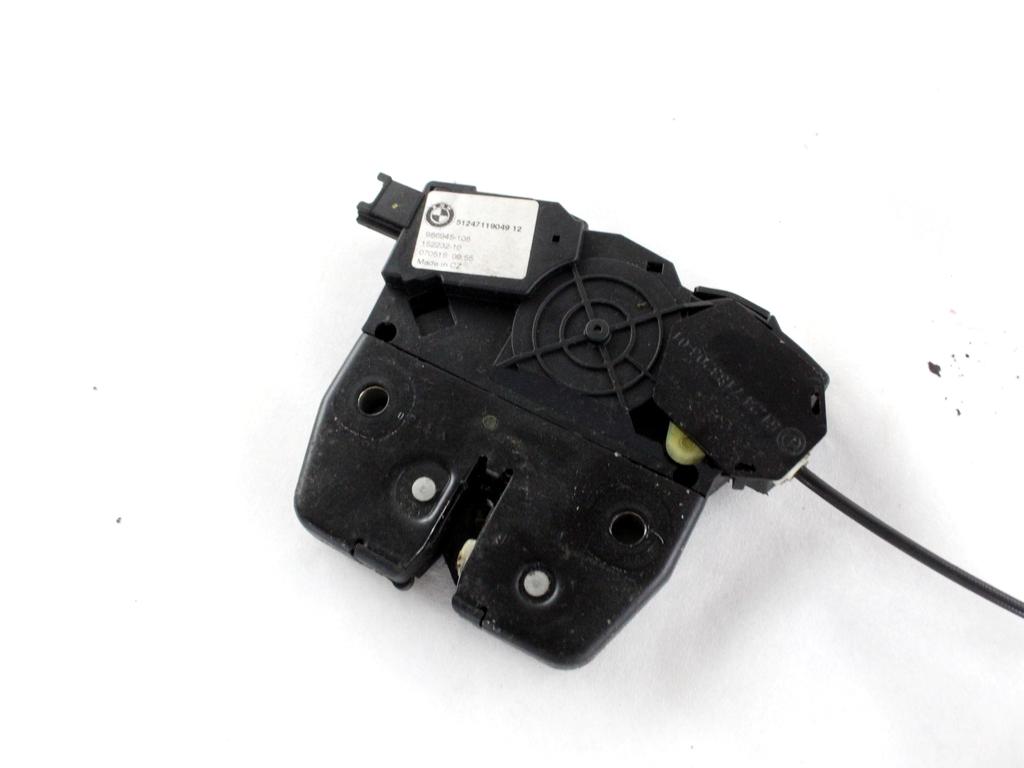 51247119049 CHIUSURA SERRATURA PORTELLONE COFANO POSTERIORE BAULE BMW X5 E70 3.0 D 4X4 173KW AUT 5P (2007) RICAMBIO USATO