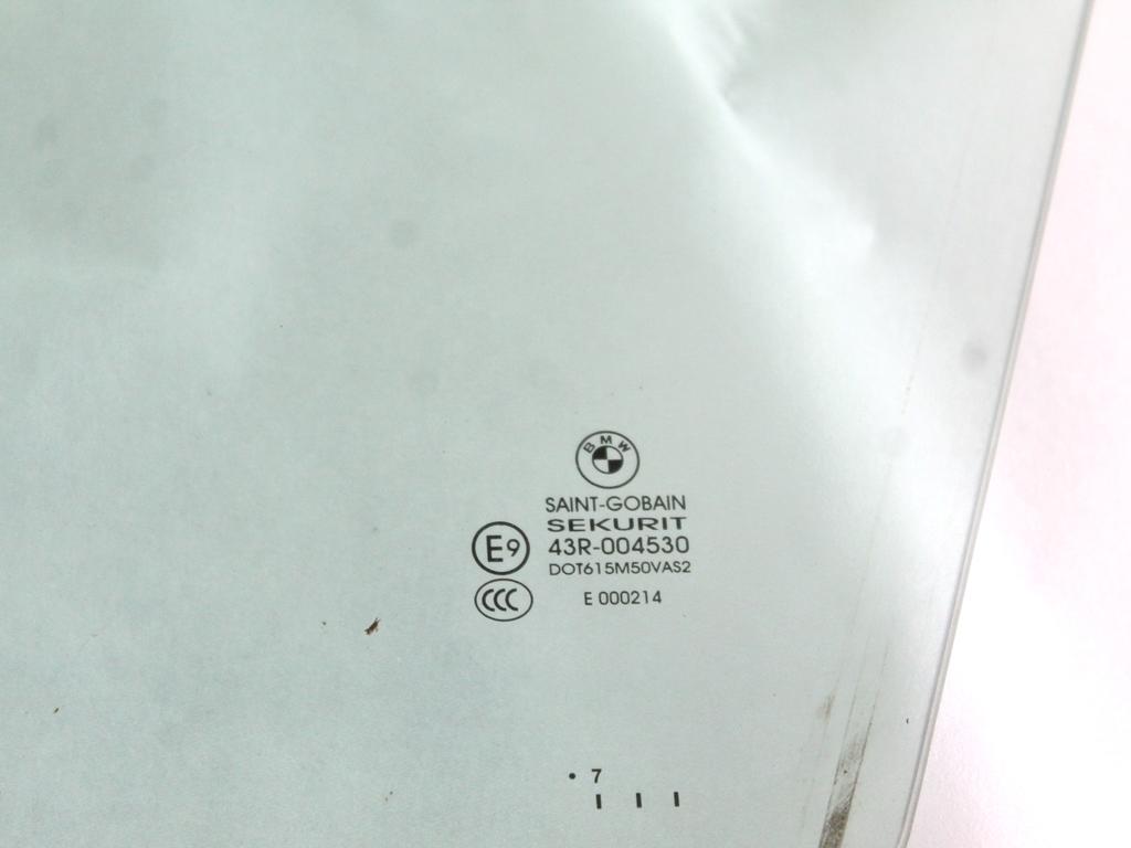 51337137013 VETRO SCENDENTE PORTA ANTERIORE SINISTRA BMW X5 E70 3.0 D 4X4 173KW AUT 5P (2007) RICAMBIO USATO
