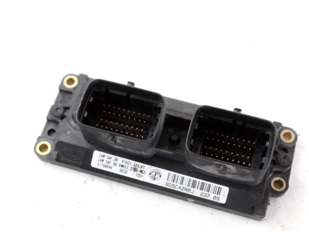 51798646 CENTRALINA INIEZIONE MOTORE FIAT PANDA 1.2 M 44KW 5M 5P (2009) RICAMBIO USATO 