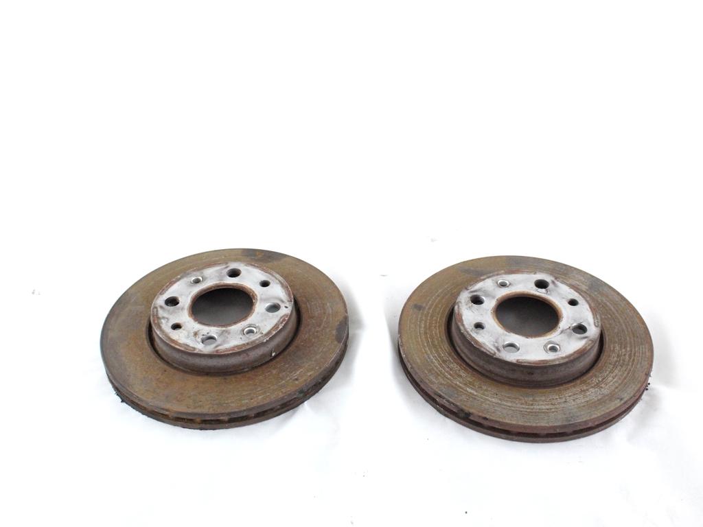 46788929 COPPIA DISCHI FRENO ANTERIORI FIAT PANDA 1.2 M 44KW 5M 5P (2009) RICAMBIO USATO 