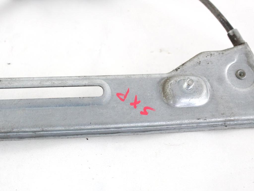 46803654 MECCANISMO ALZA-VETRO ALZA-CRISTALLO PORTA POSTERIORE SINISTRA MANUALE FIAT PANDA 1.2 M 44KW 5M 5P (2009) RICAMBIO USATO