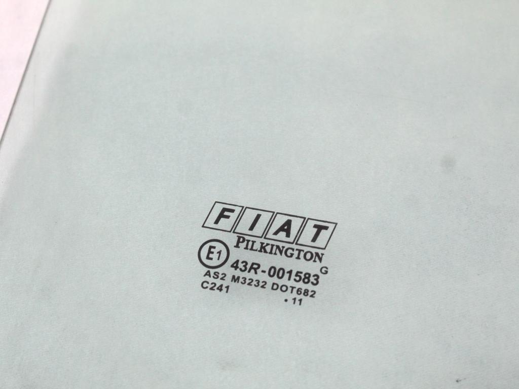 46803698 VETRO SCENDENTE PORTA POSTERIORE DESTRA FIAT PANDA 1.2 M 44KW 5M 5P (2009) RICAMBIO USATO