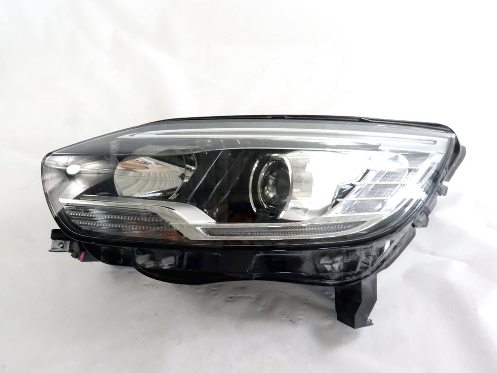 260606727R FARO FANALE ANTERIORE SINISTRO RENAULT SCÈNIC 1.2B 85KW (2016) RICAMBIO USATO SUPPORTI DANNEGGIATI