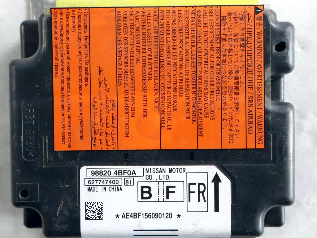 98820-4BF0A CENTRALINA AIRBAG NISSAN X-TRAIL T32 R 1.6 D 4X4 96KW 6M 5P (2018) RICAMBIO USATO 