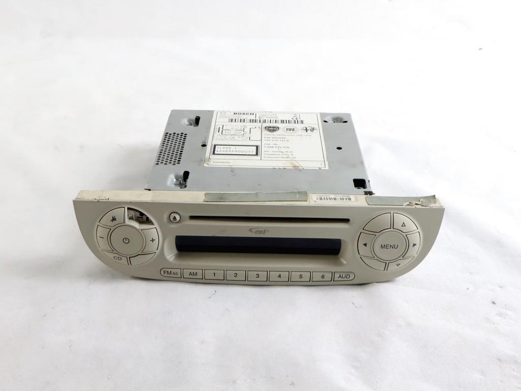 735516141 AUTORADIO FIAT 500 1.3 D 55KW 5M 3P (2010) RICAMBIO USATO (NON FORNIAMO CODICE AUTORADIO) 7648572316