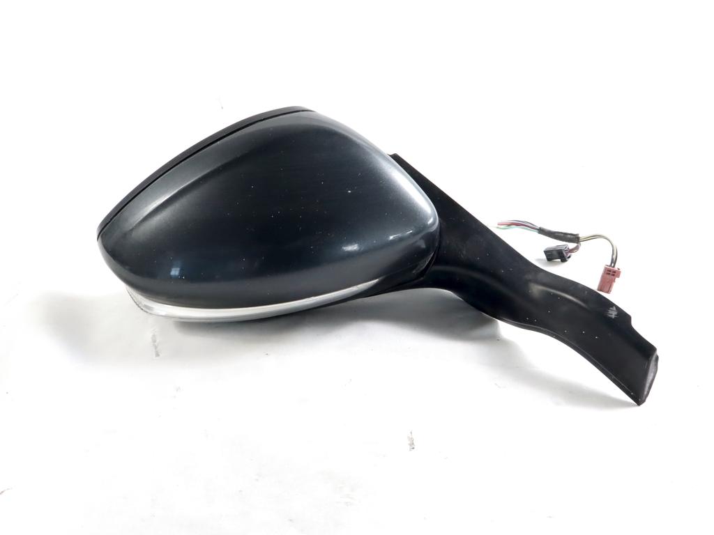 1611240180 SPECCHIETTO RETROVISORE ESTERNO DESTRO CONNETTORE 11 PIN PEUGEOT 208 1.6 D 55KW 5M 5P (2016) RICAMBIO USATO 