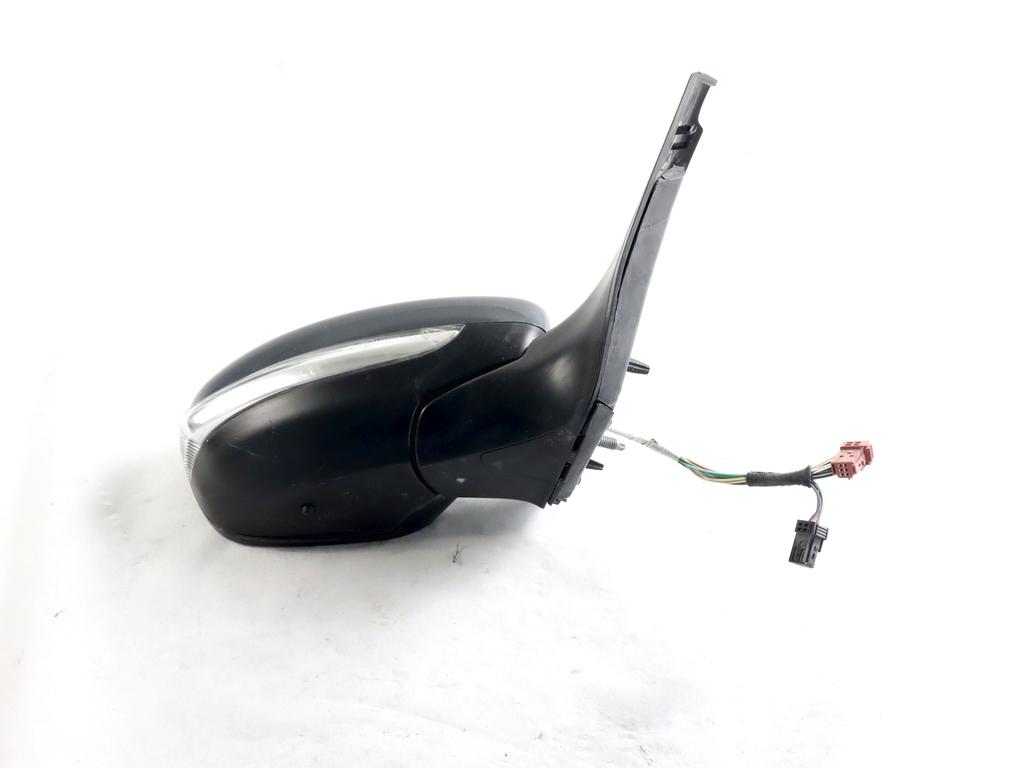 1611240180 SPECCHIETTO RETROVISORE ESTERNO DESTRO CONNETTORE 11 PIN PEUGEOT 208 1.6 D 55KW 5M 5P (2016) RICAMBIO USATO 