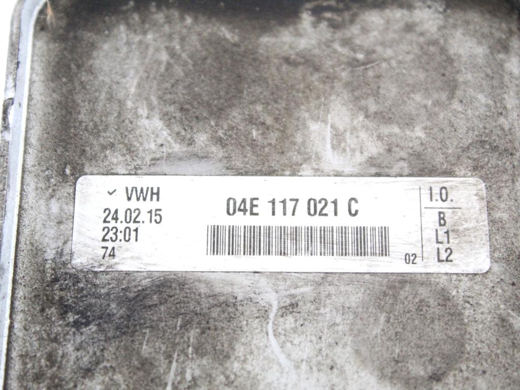 04E117021C RADIATORE OLIO MOTORE VOLKSWAGEN GOLF 7 1.4 M 81KW 6M 5P (2015) RICAMBIO USATO