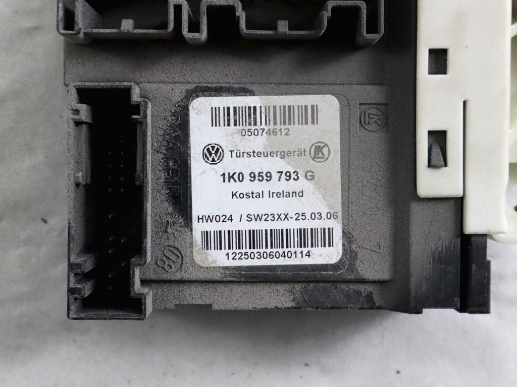 5M1837401D MOTORINO ALZA-VETRO ALZACRISTALLO PORTA ANTERIORE SINISTRA VOLKSWAGEN GOLF PLUS 1.6 75KW 5P  B 5M  (2006) RICAMBIO USATO