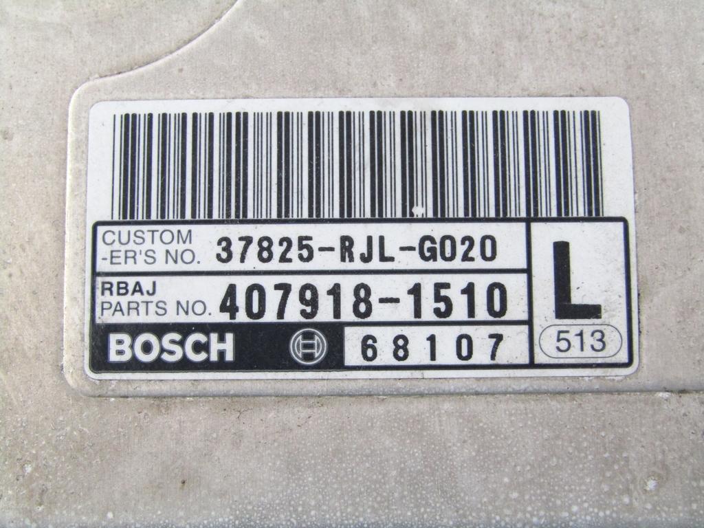 37820-RJL-E12 CENTRALINA INIEZIONE MOTORE HONDA FR-V 2.2 D 103KW 6M 5P (2006) RICAMBIO USATO