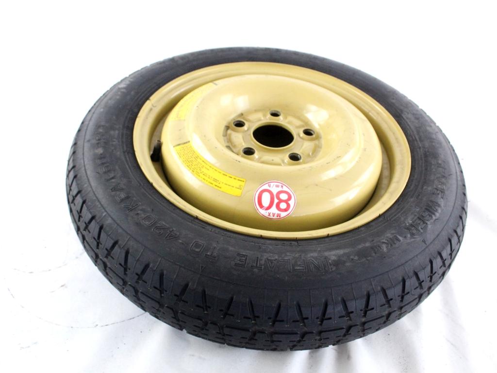 42700SZ3E01 RUOTINO DI SCORTA DUNLOP T135/90 D15 100M HONDA FR-V 2.2 D 103KW 6M 5P (2006) RICAMBIO USATO CON CERCHIO IN FERRO DA 15 POLLICI 5 FORI 15X4T ET27