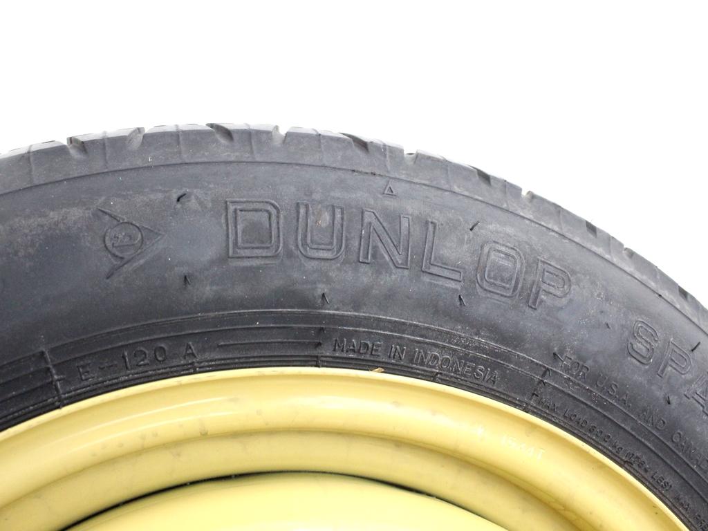 42700SZ3E01 RUOTINO DI SCORTA DUNLOP T135/90 D15 100M HONDA FR-V 2.2 D 103KW 6M 5P (2006) RICAMBIO USATO CON CERCHIO IN FERRO DA 15 POLLICI 5 FORI 15X4T ET27