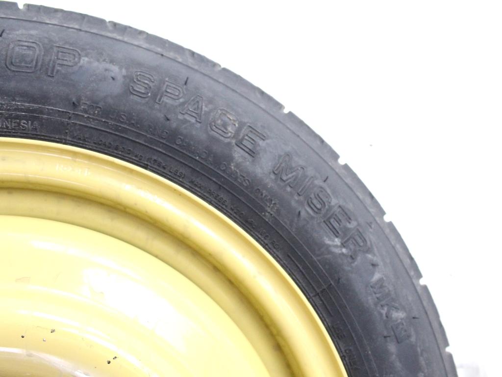 42700SZ3E01 RUOTINO DI SCORTA DUNLOP T135/90 D15 100M HONDA FR-V 2.2 D 103KW 6M 5P (2006) RICAMBIO USATO CON CERCHIO IN FERRO DA 15 POLLICI 5 FORI 15X4T ET27