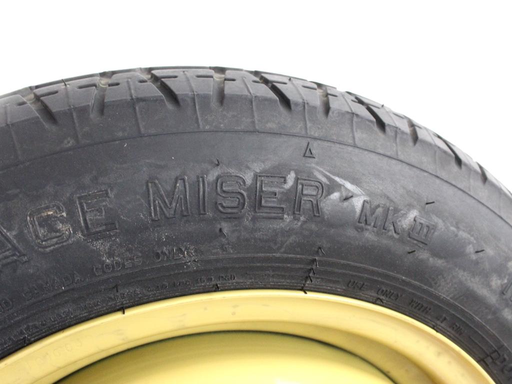 42700SZ3E01 RUOTINO DI SCORTA DUNLOP T135/90 D15 100M HONDA FR-V 2.2 D 103KW 6M 5P (2006) RICAMBIO USATO CON CERCHIO IN FERRO DA 15 POLLICI 5 FORI 15X4T ET27