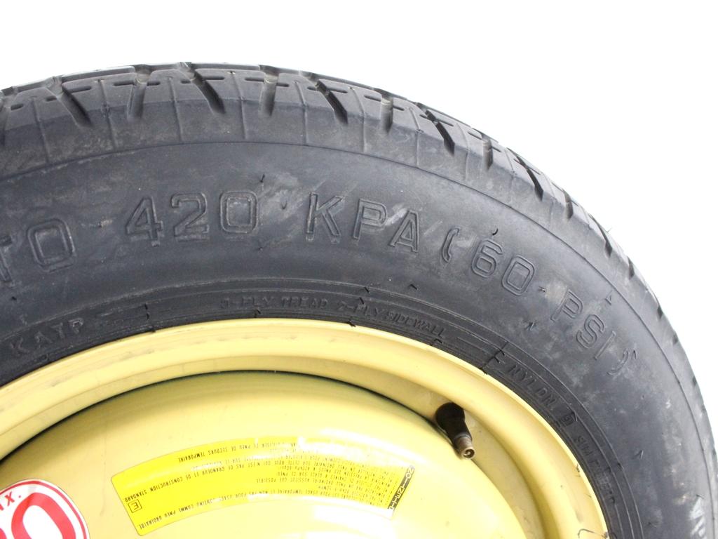 42700SZ3E01 RUOTINO DI SCORTA DUNLOP T135/90 D15 100M HONDA FR-V 2.2 D 103KW 6M 5P (2006) RICAMBIO USATO CON CERCHIO IN FERRO DA 15 POLLICI 5 FORI 15X4T ET27
