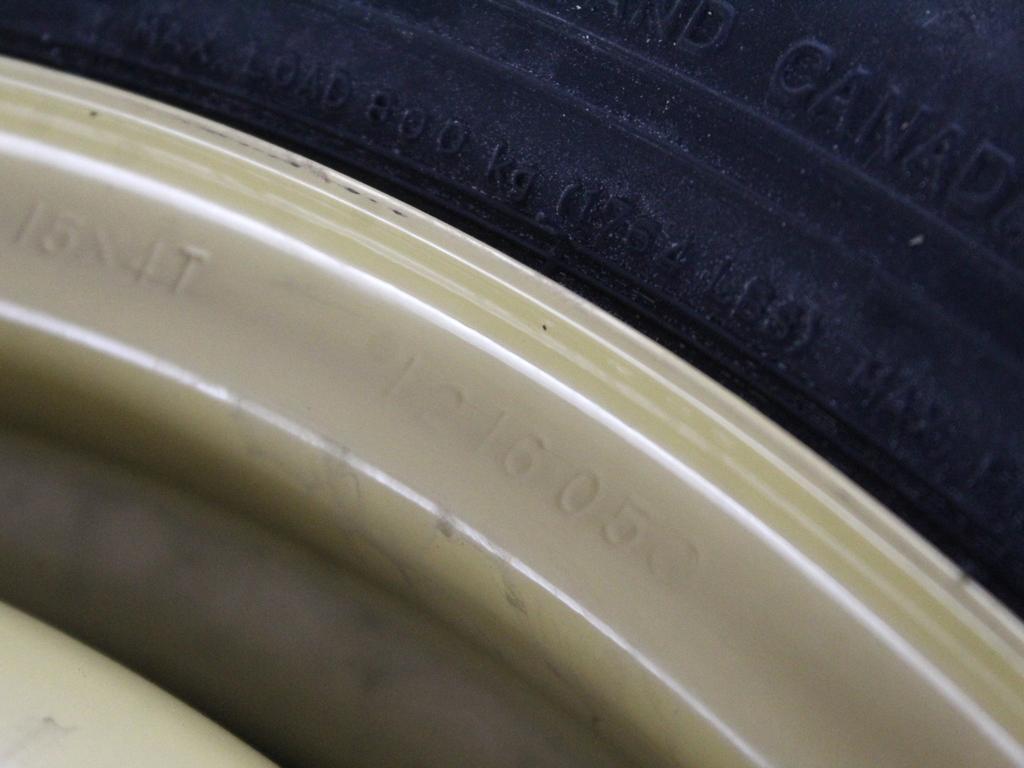 42700SZ3E01 RUOTINO DI SCORTA DUNLOP T135/90 D15 100M HONDA FR-V 2.2 D 103KW 6M 5P (2006) RICAMBIO USATO CON CERCHIO IN FERRO DA 15 POLLICI 5 FORI 15X4T ET27