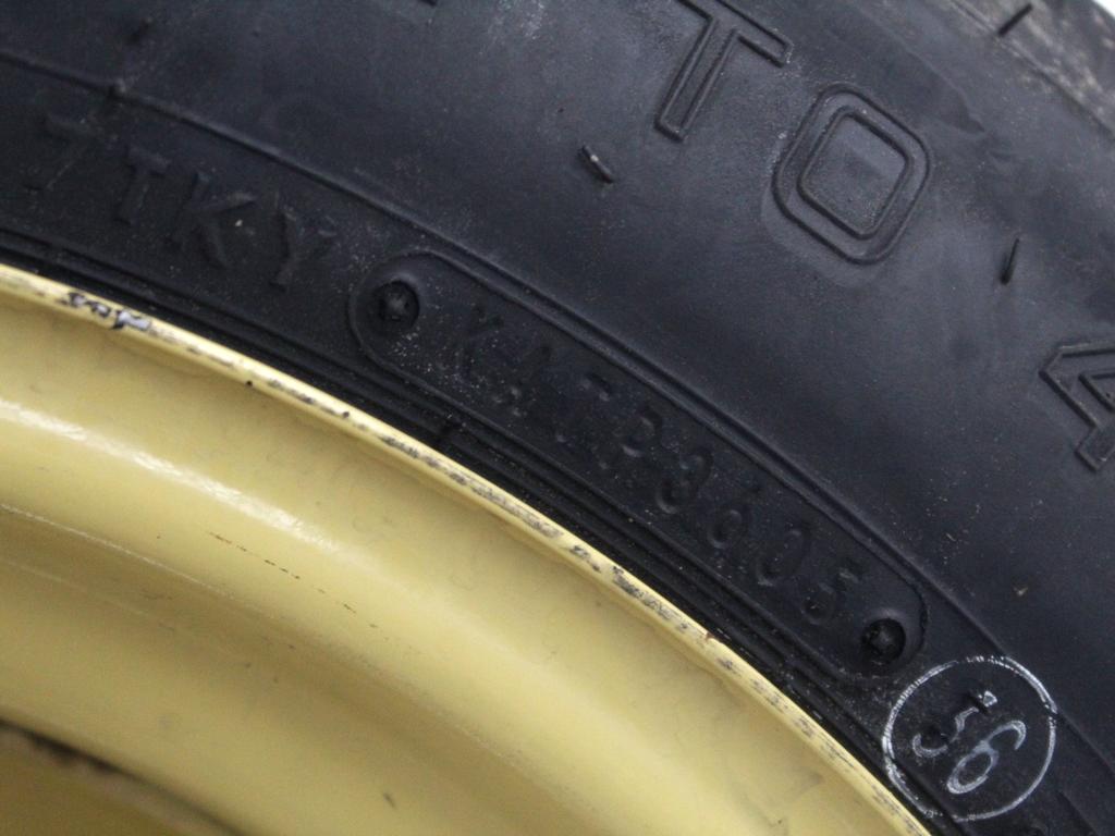 42700SZ3E01 RUOTINO DI SCORTA DUNLOP T135/90 D15 100M HONDA FR-V 2.2 D 103KW 6M 5P (2006) RICAMBIO USATO CON CERCHIO IN FERRO DA 15 POLLICI 5 FORI 15X4T ET27