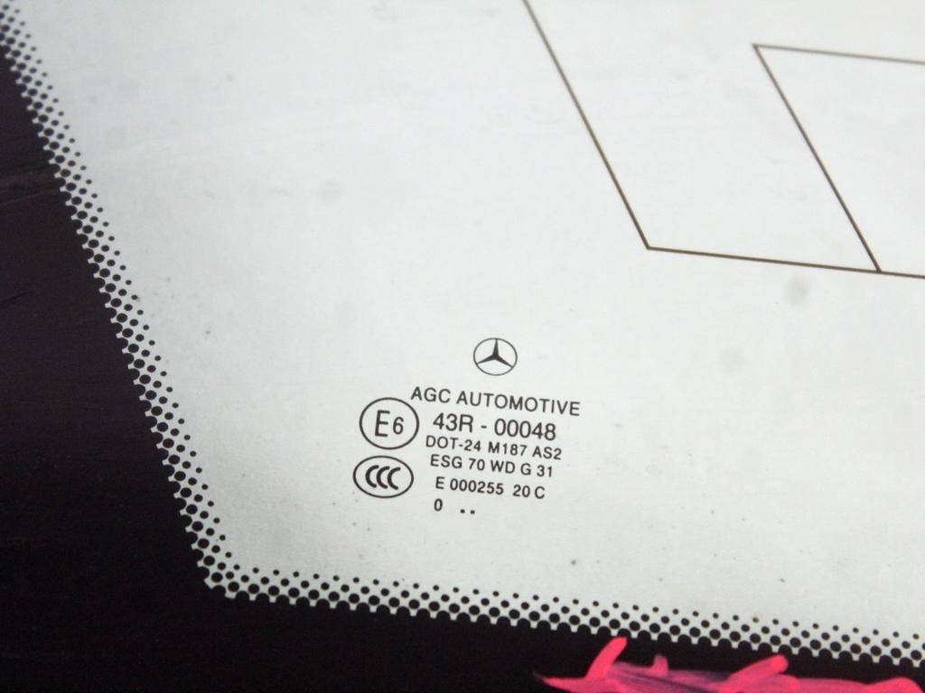 A2046730310 VETRO FISSO PARAFANGO POSTERIORE SINISTRO MERCEDES CLASSE C 200 W204 2.2 D 100KW AUT 5P (2011) RICAMBIO USATO