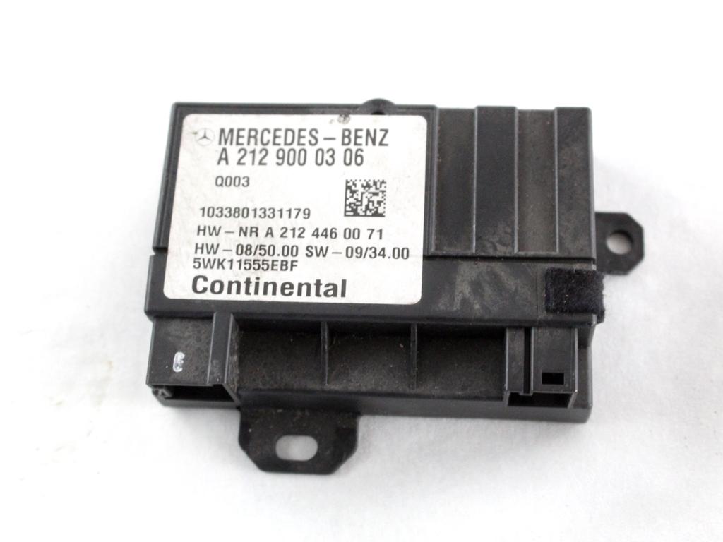 A2129000306 CENTRALINA POMPA CARBURANTE MERCEDES CLASSE C 200 W204 2.2 D 100KW AUT 5P (2011) RICAMBIO USATO