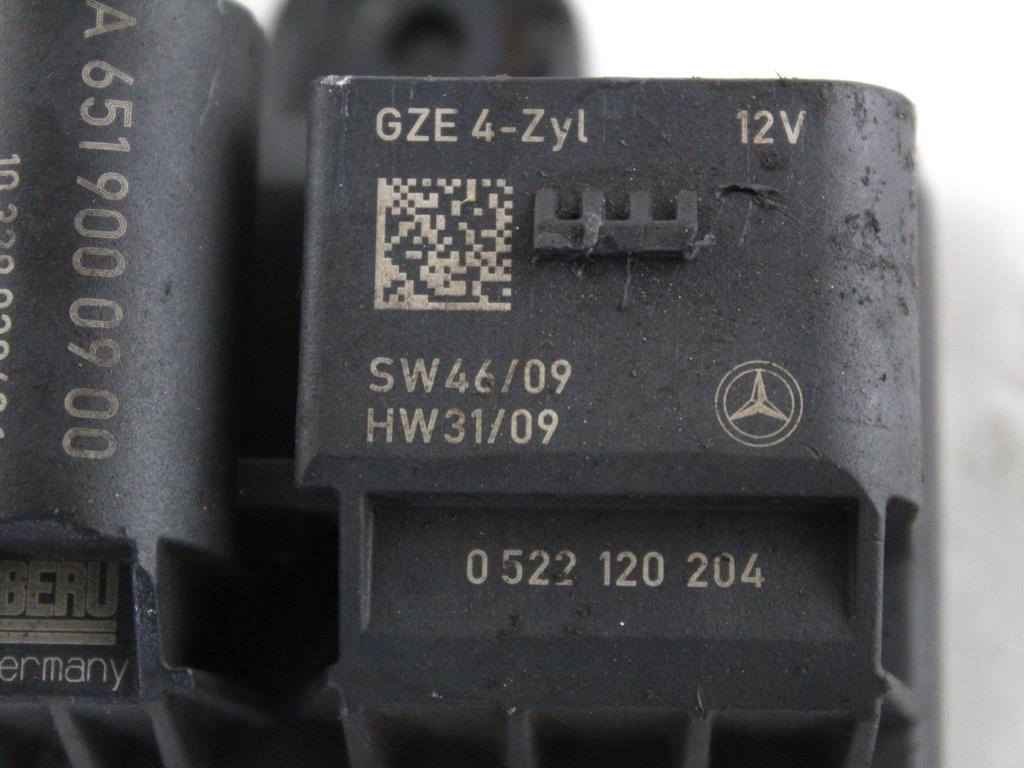 A6519000900 CENTRALINA RELÈ PRERISCALDAMENTO CANDELETTE MERCEDES CLASSE C 200 W204 2.2 D 100KW AUT 5P (2011) RICAMBIO USATO