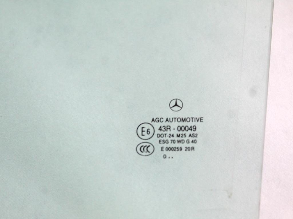 A2047350310 VETRO SCENDENTE PORTA POSTERIORE SINISTRA MERCEDES CLASSE C 200 W204 2.2 D 100KW AUT 5P (2011) RICAMBIO USATO