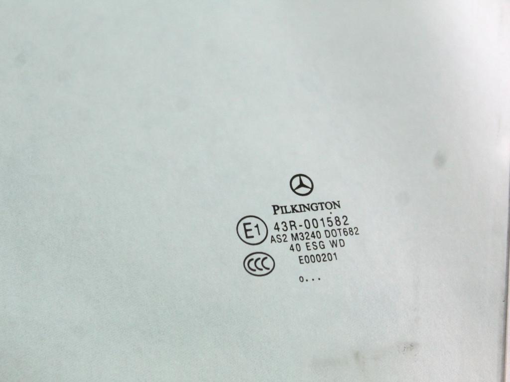 A2047250110 VETRO SCENDENTE PORTA ANTERIORE SINISTRA MERCEDES CLASSE C 200 W204 2.2 D 100KW AUT 5P (2011) RICAMBIO USATO