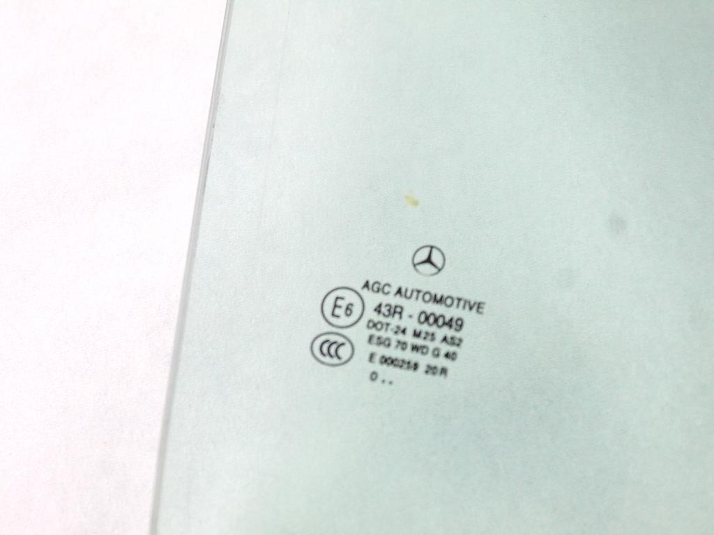 A2047350410 VETRO SCENDENTE PORTA POSTERIORE DESTRA MERCEDES CLASSE C 200 W204 2.2 D 100KW AUT 5P (2011) RICAMBIO USATO