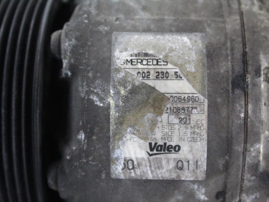 A0022303111 COMPRESSORE CLIMATIZZATORE CLIMA A/C MERCEDES CLASSE C 200 W204 2.2 D 100KW AUT 5P (2011) RICAMBIO USATO