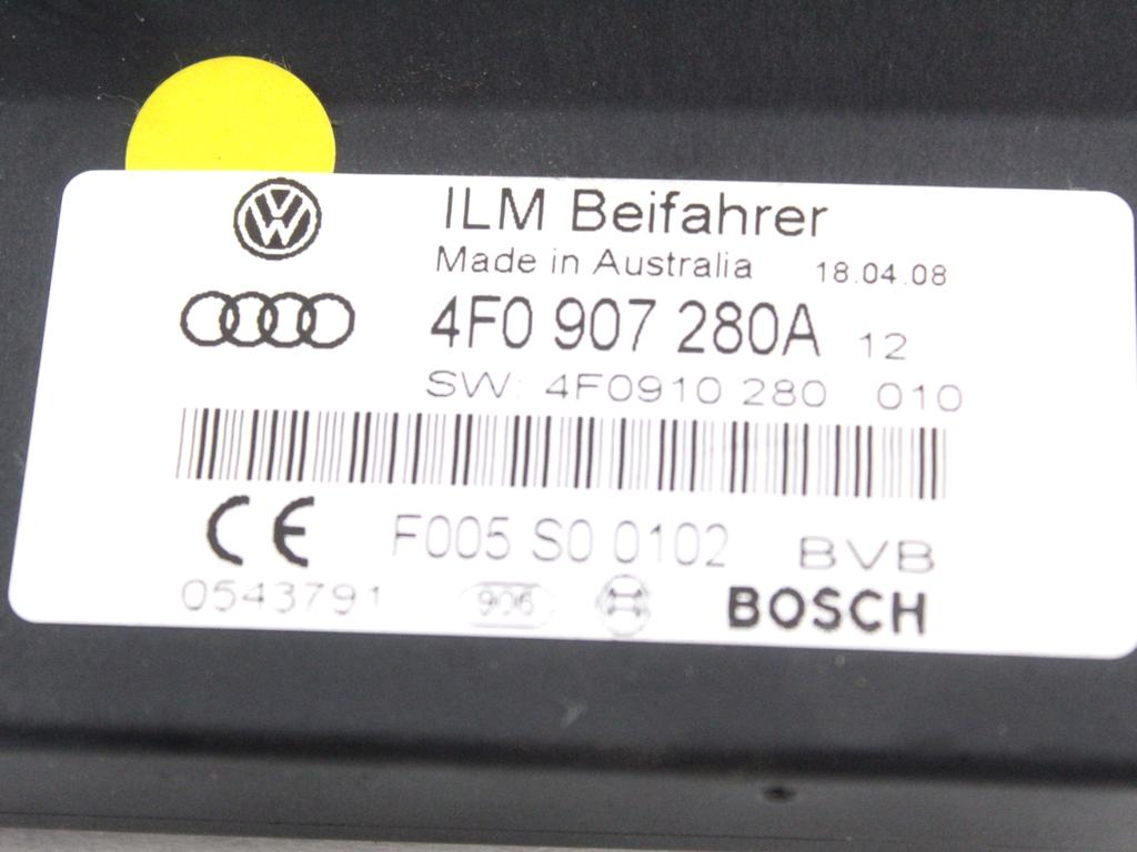 4F0907280A CENTRALINA BODY COMPUTER AUDI A6 C6 SW 3.0 D 4X4 171KW AUT 5P (2008) RICAMBIO USATO