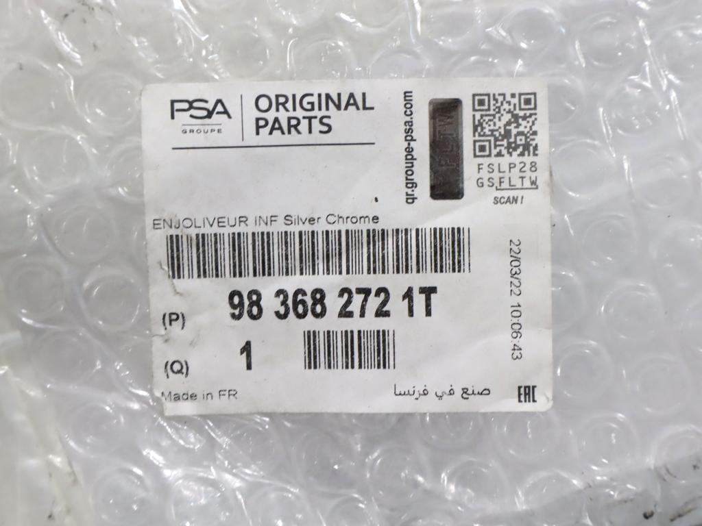 983682721T MODANATURA PARAURTI ANTERIORE PEUGEOT 3008 1.6 B 110KW AUT 5P (2017) RICAMBIO NUOVO