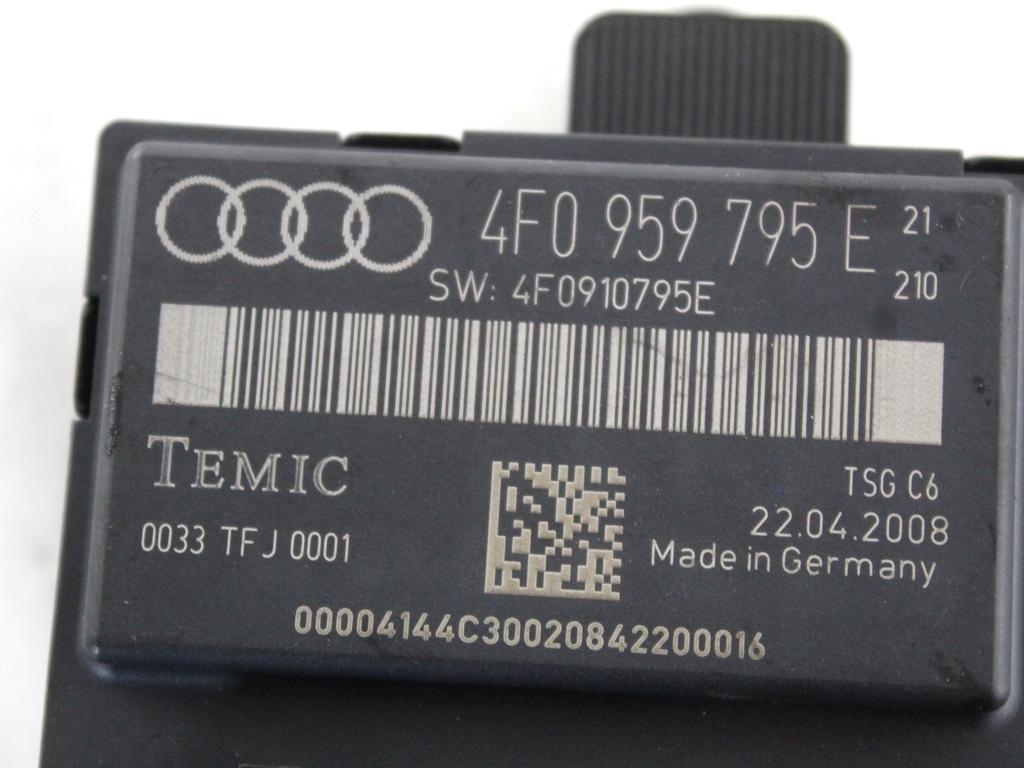 4F0959795E CENTRALINA PORTA POSTERIORE SINISTRA AUDI A6 C6 SW 3.0 D 4X4 171KW AUT 5P (2008) RICAMBIO USATO