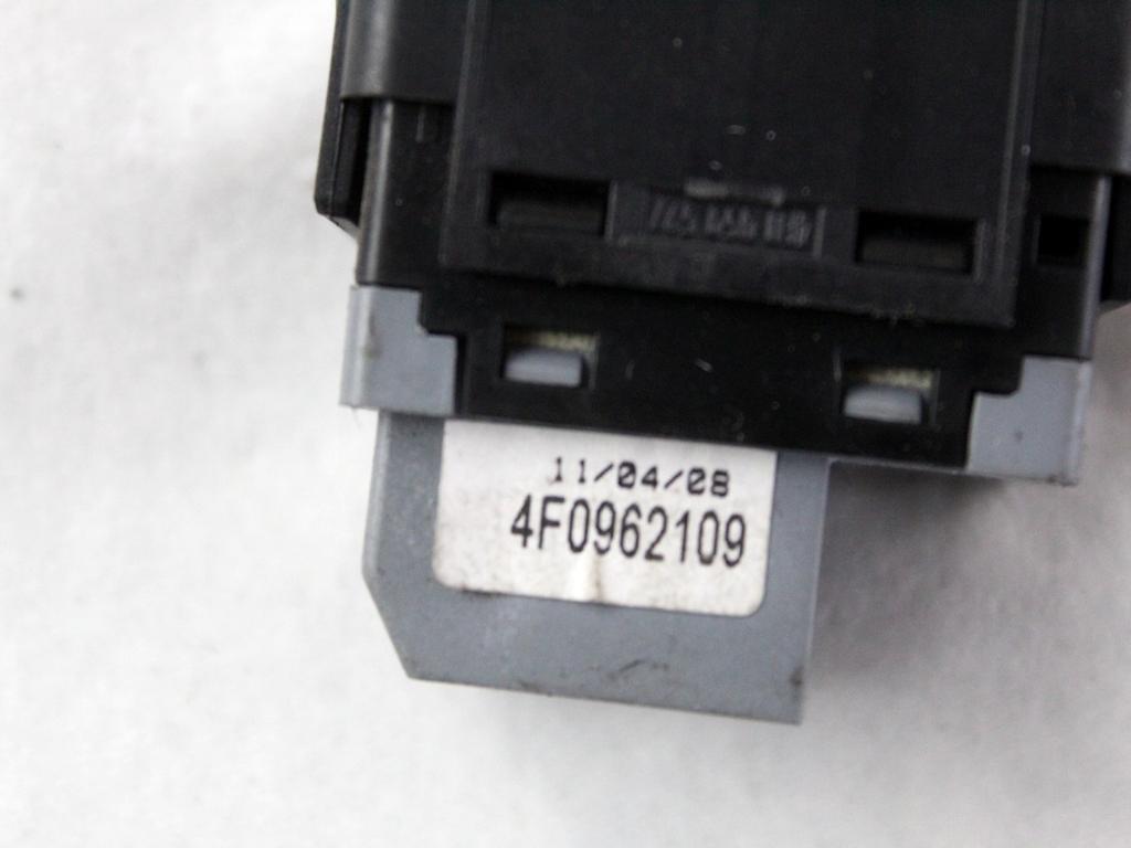 4F0962109 COMANDO INTERRUTTORE ALLARME AUDI A6 C6 SW 3.0 D 4X4 171KW AUT 5P (2008) RICAMBIO USATO