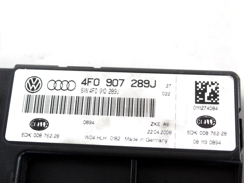 4F0907289J CENTRALINA COMFORT AUDI A6 C6 SW 3.0 D 4X4 171KW AUT 5P (2008) RICAMBIO USATO