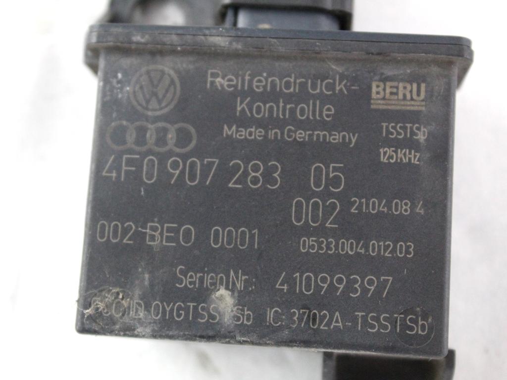 4F0907283 CENTRALINA MODULO PRESSIONE PNEUMATICI AUDI A6 C6 SW 3.0 D 4X4 171KW AUT 5P (2008) RICAMBIO USATO