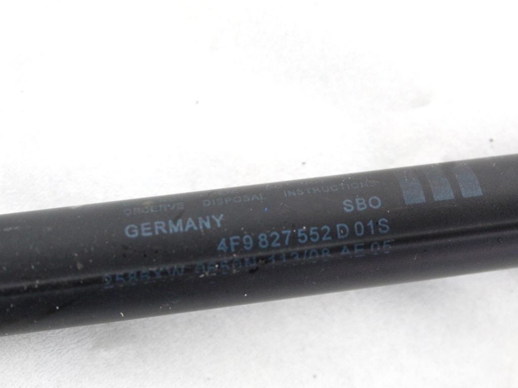 4F9827552D COPPIA PISTONCINI ASTE AMMORTIZZANTI PORTELLONE COFANO POSTERIORE BAULE AUDI A6 C6 SW 3.0 D 4X4 171KW AUT 5P (2008) RICAMBIO USATO
