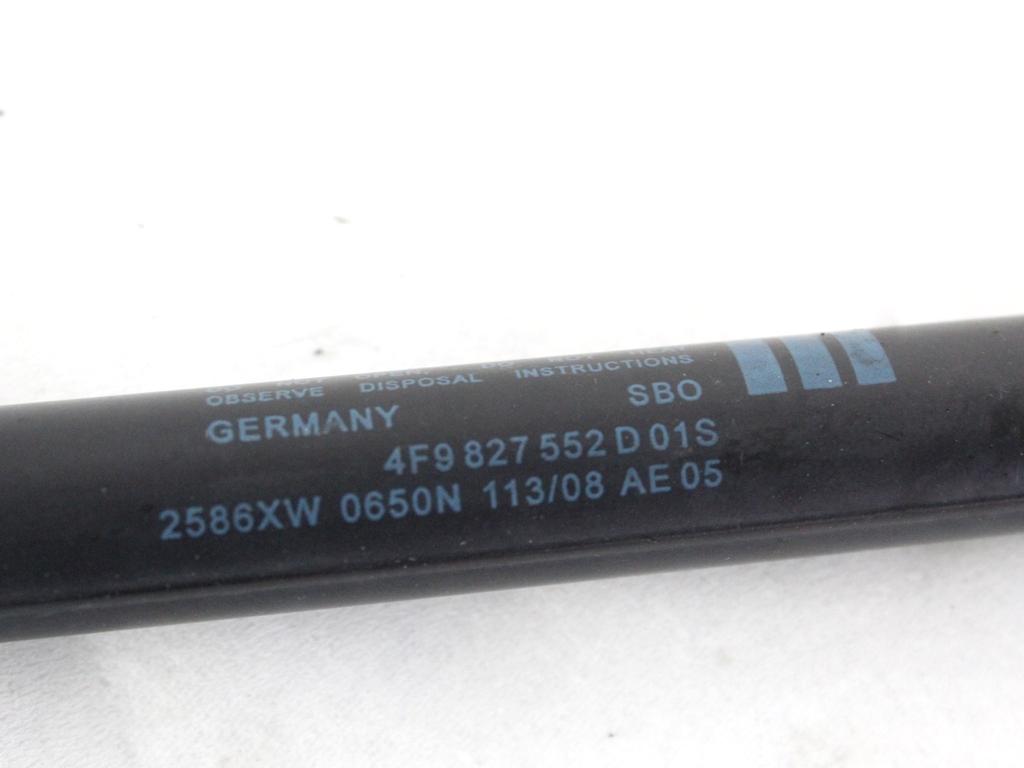 4F9827552D COPPIA PISTONCINI ASTE AMMORTIZZANTI PORTELLONE COFANO POSTERIORE BAULE AUDI A6 C6 SW 3.0 D 4X4 171KW AUT 5P (2008) RICAMBIO USATO