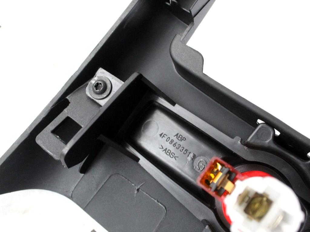 4F0863244B6PS RIVESTIMENTO TUNNEL CENTRALE PARTE POSTERIORE AUDI A6 C6 SW 3.0 D 4X4 171KW AUT 5P (2008) RICAMBIO USATO