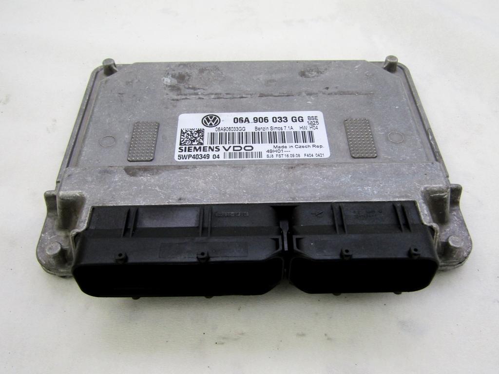 06A906033G CENTRALINA INIEZIONE MOTORE VOLKSWAGEN GOLF 5 1.6 B 75KW 5M 5P (2008) RICAMBIO USATO